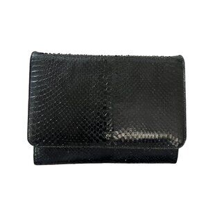 Authentic Snakeskin Clutch Black NEW